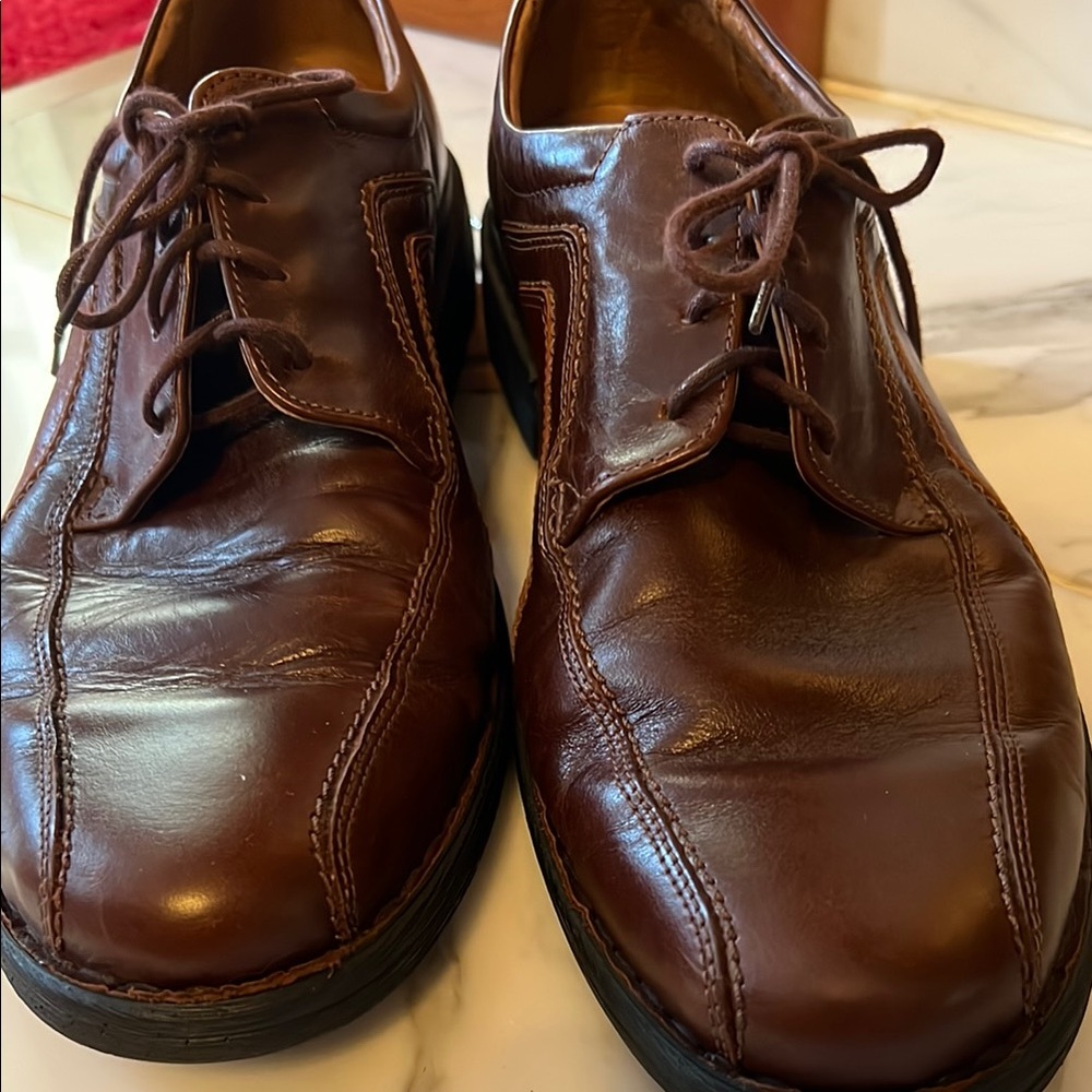 Josef Seibel Men's Sander Oxford Leather Lace Up Shoes Brown EU 43 (US 10)
